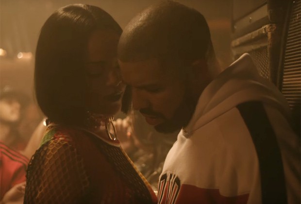 Rihanna e Drake no clipe 
