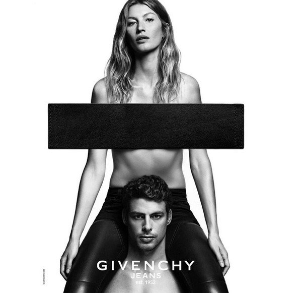 Gisele Bündchen e Cauã Reymond em campanha da Givenchy (Foto: Reprodução / Instagram)